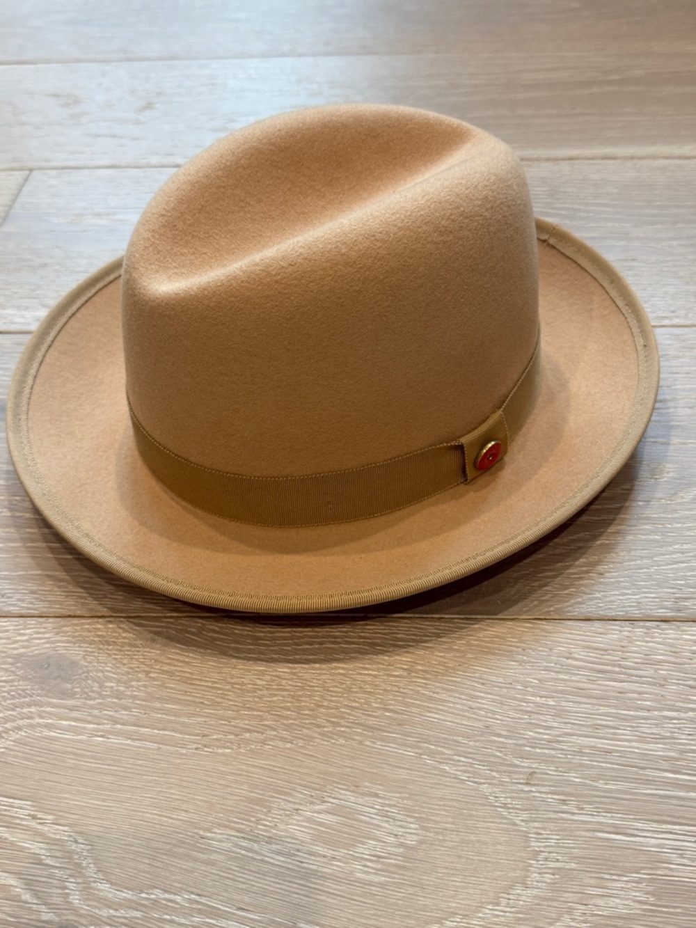 100% Authentic Keith James Velvet Red Wide Brim Hat